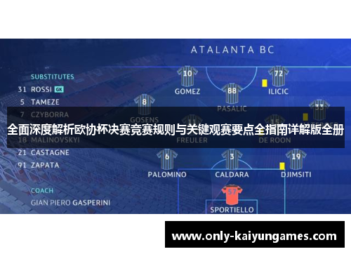 全面深度解析欧协杯决赛竞赛规则与关键观赛要点全指南详解版全册 全面深度解析欧协杯决赛竞赛规则与关键观赛要点全指南详解版全册